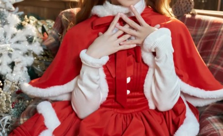 COSPLAY -圣诞麋鹿美少女（@Kitaro_绮太郎），鹿变美少女，这不是最好的圣诞礼物