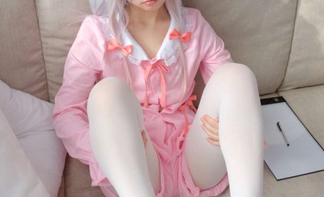 [森萝财团] -ALPHA系列之 ALPHA-015 白发萝莉粉色睡衣cosplay纱雾 [102P/978 MB]