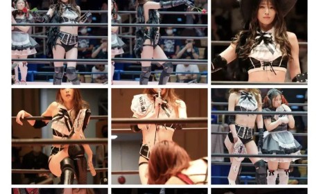 日本美少女摔角手赤井沙希，这赛场风姿，真是难顶啊！